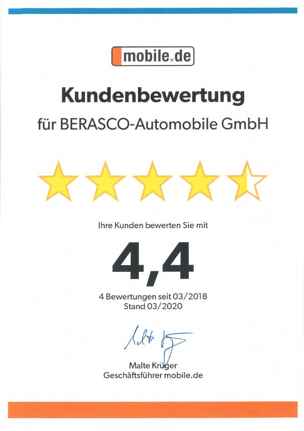 Mobile.de Kundenberwertung